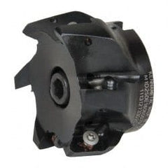 Kennametal - 6 Inserts, 2-1/2" Cut Diam, 3/4" Arbor Diam, 18.03mm Max Depth of Cut, Indexable Square-Shoulder Face Mill - 0/90° Lead Angle, 40.01mm High, EC18.., EP18.. Insert Compatibility, Through Coolant, Series Mill 1-18 - Exact Tooling