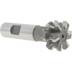 Whitney Tool Co. - 5/32" Radius, 5/16" Circle Diam, 1-5/16" Cutter Diam, 5/8" Cutting Width, Shank Connection, Concave Radius Cutter - 3/4" Shank Diam, 3-1/2" OAL, Carbide-Tipped, Uncoated, Profile Ground, 6 Teeth, Weldon Flat - Exact Tooling