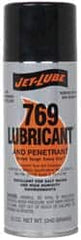 Jet-Lube - 12 oz Aerosol Thin Oily Film Penetrant/Lubricant - Clear Amber, Food Grade - Exact Tooling