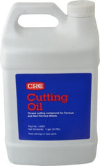 CRC - 1 Gal Bottle Cutting Fluid - Straight Oil, For Drilling, Reaming, Sawing, Shearing, Tapping, Threading, Turning - Exact Tooling