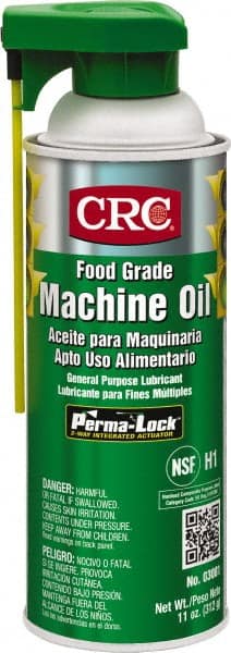CRC - 16 oz Aerosol Mineral Multi-Purpose Oil - 32300°F, ISO N/A, 200 to 212 SUS at 100°F, Food Grade - Exact Tooling