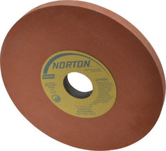 Norton - 7" Diam x 1-1/4" Hole x 1/2" Thick, Q Hardness, 220 Grit Surface Grinding Wheel - Aluminum Oxide, Type 1, Very Fine Grade, 3,600 Max RPM, Vitrified Bond, No Recess - Exact Tooling