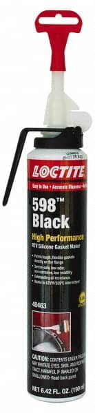 Loctite - 190mL Gasket Maker - 200°F Max, Black, Comes in Aerosol Can - Exact Tooling