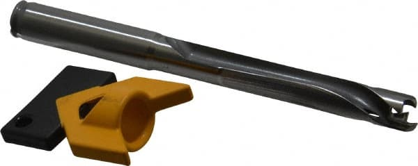 Kennametal - 10.5 to 10.99mm Diam, 5xD, 54.86mm Max Depth, 7/16" Shank Diam, 67.82mm Flute, 120.65mm OAL, Replaceable Tip Drill - KTIP04219HP Insert, K Seat Size, Series KenTIP - Exact Tooling