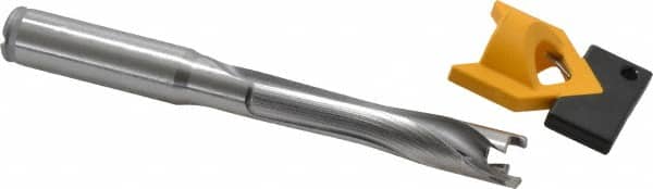 Kennametal - 13 to 13.49mm Diam, 5xD, 67.56mm Max Depth, 9/16" Shank Diam, 82.3mm Flute, 133.35mm OAL, Replaceable Tip Drill - KTIP05156HP Insert, P Seat Size, Series KenTIP - Exact Tooling