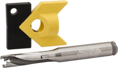 Kennametal - 7.94 to 8.49mm Diam, 3xD, 25.4mm Max Depth, 3/8" Shank Diam, 32.77mm Flute, 79.38mm OAL, Replaceable Tip Drill - KTIP03125HP Insert, F Seat Size, Series KenTIP - Exact Tooling