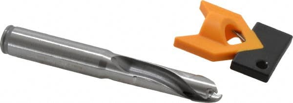 Kennametal - 11.5 to 11.99mm Diam, 3xD, 36.07mm Max Depth, 1/2" Shank Diam, 47.5mm Flute, 98.43mm OAL, Replaceable Tip Drill - KTIP04531HP Insert, M Seat Size, Series KenTIP - Exact Tooling