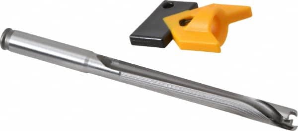 Kennametal - 9 to 9.49mm Diam, 8xD, 76mm Max Depth, 3/8" Shank Diam, 88.2mm Flute, 133.35mm OAL, Replaceable Tip Drill - KTIP03580HP Insert, H Seat Size, Series KenTIP - Exact Tooling