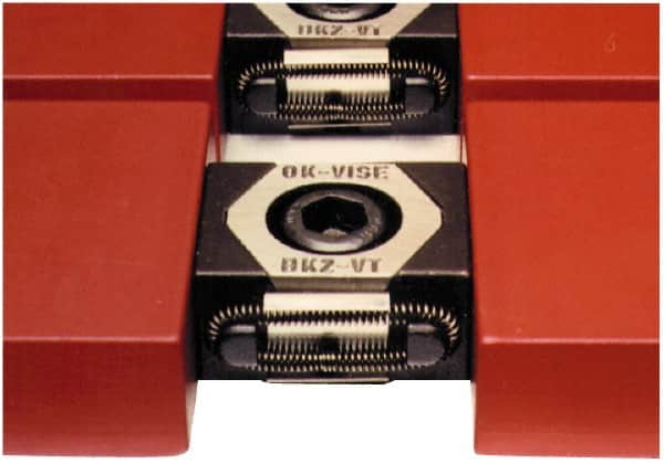 Mitee-Bite - 24,900 Lb Holding Force Single Vise Wedge Clamp - 2.24" Wide x 1.65" Deep x 1.14" High Base, 48 to 52 HRC, 2.24 to 2.6" Jaw Spread, 250 Lb/Ft Torque, 5/8-11 Screw Thread - Exact Tooling