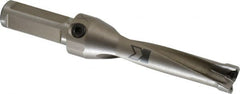 Kennametal - 76.2mm Max Drill Depth, 4xD, 3/4" Diam, Indexable Insert Drill - 2 Inserts, 3/4" Shank Diam, Straight Shank - Exact Tooling