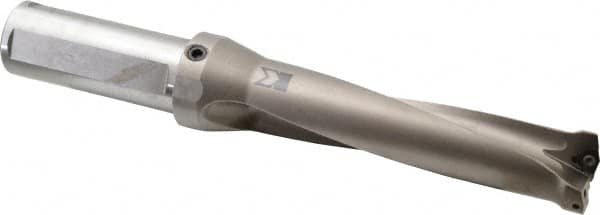 Kennametal - 152.4mm Max Drill Depth, 4xD, 38.1mm Diam, Indexable Insert Drill - 2 Inserts, 1-1/2" Shank Diam, Straight Shank - Exact Tooling