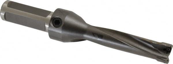 Kennametal - 2-3/4" Max Drill Depth, 4xD, 11/16" Diam, Indexable Insert Drill - 2 Inserts, 3/4" Shank Diam, Straight Shank - Exact Tooling