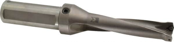 Kennametal - 101.6mm Max Drill Depth, 4xD, 25.4mm Diam, Indexable Insert Drill - 2 Inserts, 1-1/4" Shank Diam, Straight Shank - Exact Tooling