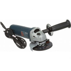 Bosch - 4-1/2" Wheel Diam, 11,000 RPM, Corded Angle & Disc Grinder - 5/8-11 Spindle, 120 Volts, 6 Amps - Exact Tooling