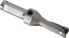 Kennametal - 44.7mm Max Drill Depth, 2.5xD, 17.8mm Diam, Indexable Insert Drill - 2 Inserts, 3/4" Shank Diam, Straight Shank - Exact Tooling