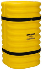 Eagle - 24" Wide x 24" Deep x 42" High, High Density Polyethylene Column Protector - Fits 10" Columns, Yellow - Exact Tooling