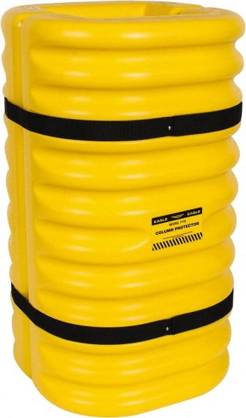 Eagle - 24" Wide x 24" Deep x 42" High, High Density Polyethylene Column Protector - Fits 12" Columns, Yellow - Exact Tooling