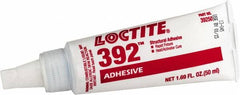 Loctite - 50 mL Tube Two Part Acrylic Adhesive - 15 min Working Time, 2,500 psi Shear Strength, Series 392 - Exact Tooling