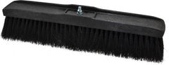 PRO-SOURCE - 18" General Purpose Polypropylene Push Broom - 3" Bristle Length, Plastic Block, Bolt-On Handle Connection, Handle Sold Separately - Exact Tooling