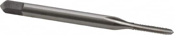 Kennametal - #1-64 UNC 2B 2 Flute Bright Finish High Speed Steel Straight Flute Standard Hand Tap - Plug, Right Hand Thread, 1.69" OAL, 3/8" Thread Length, H2 Limit, Oversize - Exact Tooling