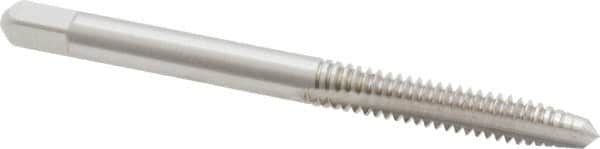 Kennametal - #10-24 UNC 2B/3B 2 Flute Bright Finish High Speed Steel Straight Flute Standard Hand Tap - Plug, Right Hand Thread, 2.38" OAL, 7/8" Thread Length, H3 Limit, Oversize - Exact Tooling