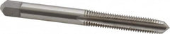 Kennametal - 1/4-28 UNF 3B 3 Flute Bright Finish High Speed Steel Straight Flute Standard Hand Tap - Plug, Right Hand Thread, 2-1/2" OAL, 1" Thread Length, H3 Limit, Oversize - Exact Tooling