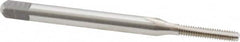 Kennametal - #2-56 UNC 2B 2 Flute Bright Finish High Speed Steel Straight Flute Standard Hand Tap - Bottoming, Right Hand Thread, 1-3/4" OAL, 0.438" Thread Length, H2 Limit, Oversize - Exact Tooling