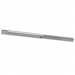 Kennametal - #8-36 UNF 2B/3B 4 Flute Bright Finish High Speed Steel Straight Flute Standard Hand Tap - Bottoming, Right Hand Thread, 2.13" OAL, 3/4" Thread Length, H2 Limit, Oversize - Exact Tooling