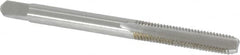 Kennametal - #10-32 UNF 2B 2 Flute Bright Finish High Speed Steel Straight Flute Standard Hand Tap - Bottoming, Right Hand Thread, 2.38" OAL, 7/8" Thread Length, H3 Limit, Oversize - Exact Tooling