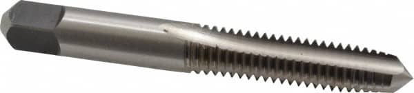 Kennametal - 3/8-16 UNC 3B 3 Flute Bright Finish High Speed Steel Straight Flute Standard Hand Tap - Plug, Right Hand Thread, 2.94" OAL, 1-1/4" Thread Length, H3 Limit, Oversize - Exact Tooling