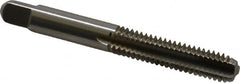 Kennametal - 5/16-18 UNC 3B 3 Flute Bright Finish High Speed Steel Straight Flute Standard Hand Tap - Bottoming, Right Hand Thread, 2.72" OAL, 1-1/8" Thread Length, H3 Limit, Oversize - Exact Tooling