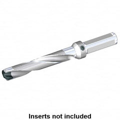 Kennametal - 14.68 to 15.18mm Diam, 5xD, 73.42mm Max Depth, 3/4" Shank Diam, 86.16mm Flute, 160.34mm OAL, Replaceable Tip Drill - KSEM0578 Insert, A Seat Size, Series KSEM - Exact Tooling