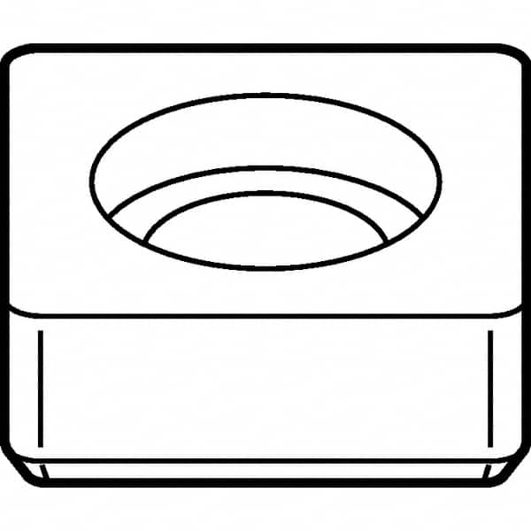 Kennametal - 5.08mm Inscribed Circle, Square Turning Shim for Indexables - 0.188" Thick, SM Shim Style - Exact Tooling
