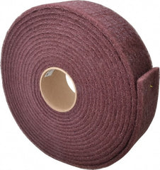 3M - 30' Long x 3" Wide Nonwoven Roll - Very Fine Grade, Purple, Aluminum Oxide - Exact Tooling