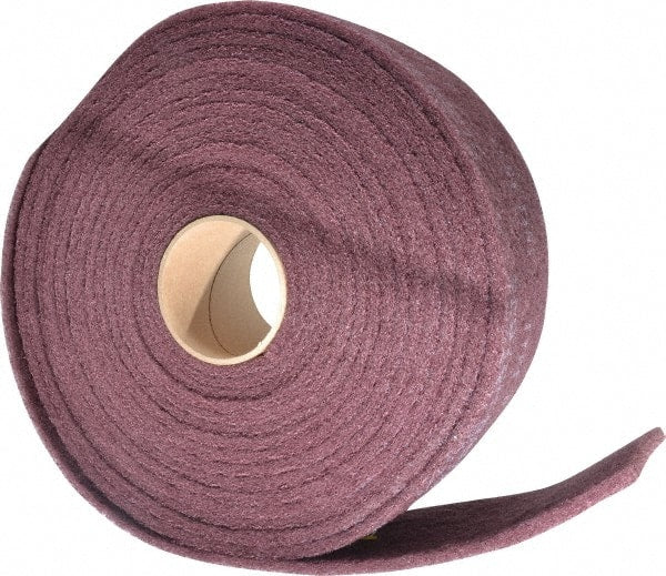 3M - 30' Long x 4" Wide Nonwoven Roll - Very Fine Grade, Purple, Aluminum Oxide - Exact Tooling