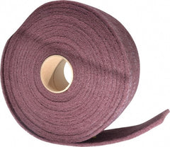 3M - 30' Long x 4" Wide Nonwoven Roll - Very Fine Grade, Purple, Aluminum Oxide - Exact Tooling