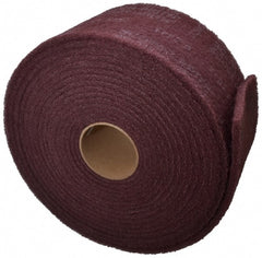 3M - 30' Long x 6" Wide Nonwoven Roll - Very Fine Grade, Purple, Aluminum Oxide - Exact Tooling