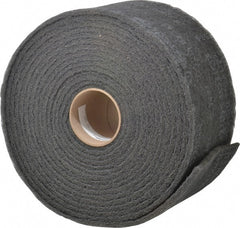 3M - 30' Long x 6" Wide Nonwoven Roll - Very Fine Grade, Gray, Silicon Carbide - Exact Tooling