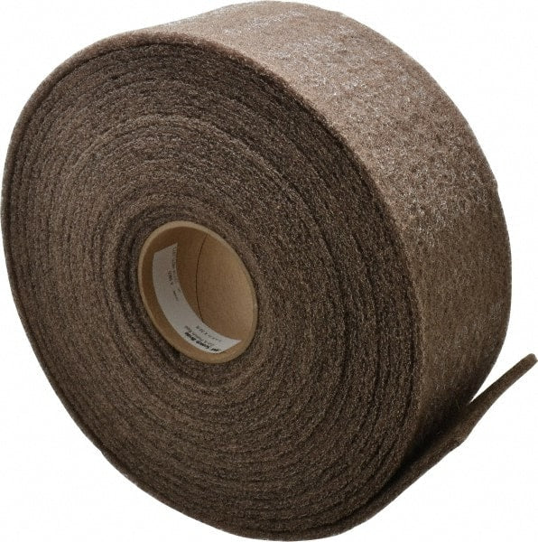 3M - 30' Long x 4" Wide Nonwoven Roll - Medium Grade, Tan, Aluminum Oxide - Exact Tooling