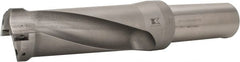 Kennametal - 4.38" Max Drill Depth, 2.5xD, 44.5mm Diam, Indexable Insert Drill - 2 Inserts, 1-1/2" Shank Diam, Straight Shank - Exact Tooling