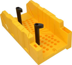 Stanley - 22.5°, 45°, 60°, 90° Back/Panel Saw Miter Box Only - 4-1/4" Box Width x 12" Box Length - Exact Tooling