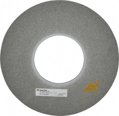 3M - 12" Diam, 1/2" Face Width, 5" Center Hole, Fine Grade, Silicon Carbide Deburring Wheel - Convolute, Hard Density 8 Grade, 3,000 RPM - Exact Tooling