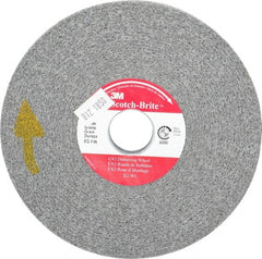 3M - 6" Diam, 1/2" Face Width, 1" Center Hole, Fine Grade, Silicon Carbide Deburring Wheel - Convolute, Hard Density 8 Grade, 6,000 RPM - Exact Tooling