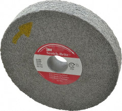 3M - 6" Diam, 1" Face Width, 1" Center Hole, Fine Grade, Silicon Carbide Deburring Wheel - Convolute, Hard Density 8 Grade, 6,000 RPM - Exact Tooling