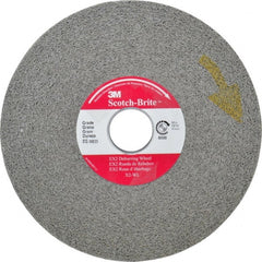 3M - 6" Diam, 1" Face Width, 1" Center Hole, Medium Grade, Silicon Carbide Deburring Wheel - Convolute, Hard Density 8 Grade, 6,000 RPM - Exact Tooling