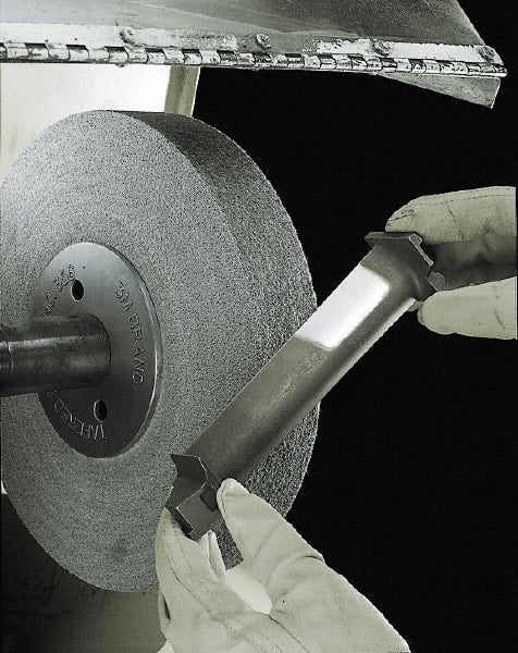 3M - 6" Diam, 3" Face Width, 1" Center Hole, Coarse Grade, Aluminum Oxide Deburring Wheel - Convolute, Soft Density 4 Grade, 6,000 RPM - Exact Tooling