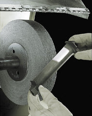 3M - 6" Diam, 3" Face Width, 1" Center Hole, Coarse Grade, Aluminum Oxide Deburring Wheel - Convolute, Soft Density 4 Grade, 6,000 RPM - Exact Tooling