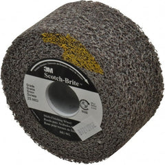 3M - 4" Diam, 2" Face Width, 1" Center Hole, Medium Grade, Silicon Carbide Deburring Wheel - Convolute, Soft Density 2 Grade, 9,000 RPM - Exact Tooling