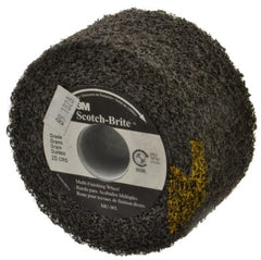 3M - 4" Diam, 2" Face Width, 1" Center Hole, Coarse Grade, Silicon Carbide Deburring Wheel - Convolute, Soft Density 2 Grade, 9,000 RPM - Exact Tooling