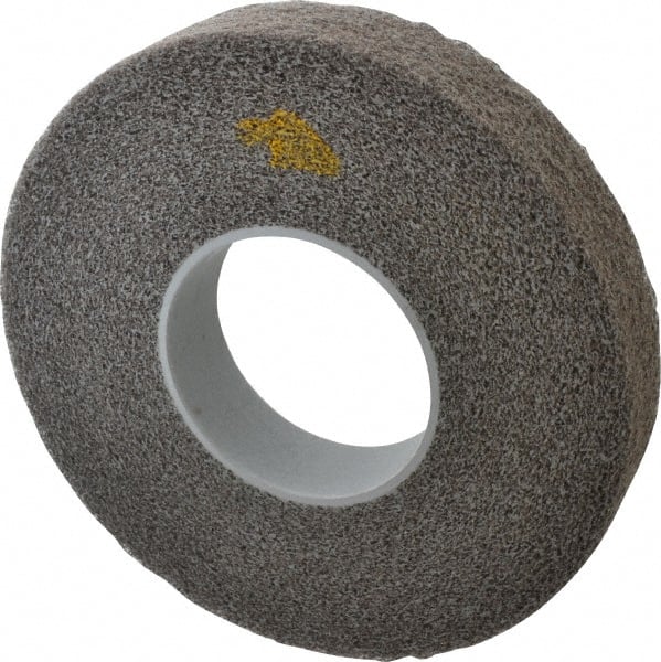 3M - 12" Diam, 2" Face Width, 5" Center Hole, Fine Grade, Silicon Carbide Deburring Wheel - Convolute, Soft Density 2 Grade, 3,000 RPM - Exact Tooling